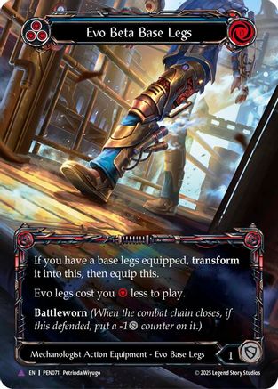 [Cold Foil] Evo Beta Base Legs (Blue) (Marvel) (#PEN071) - Marvel - FAB Compendium of Rathe