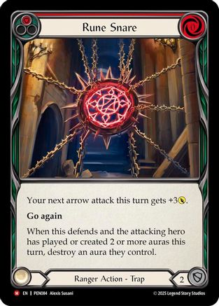 Rune Snare (Red) (#PEN084) - Majestic - FAB Compendium of Rathe