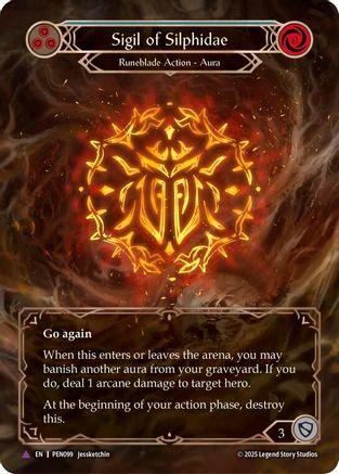 [Cold Foil] Sigil Of Silphidae (Blue) (Marvel) (#PEN099) - Marvel - FAB Compendium of Rathe