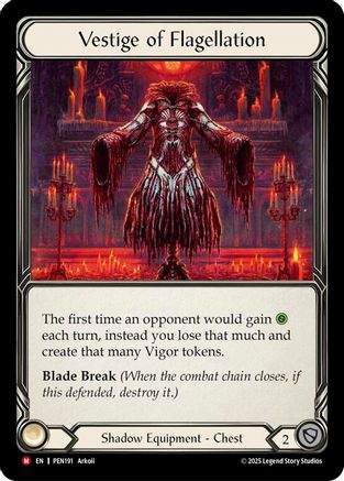 [Cold Foil] Vestige Of Flagellation (#PEN191) - Majestic - FAB Compendium of Rathe