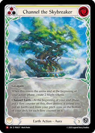 [Cold Foil] Channel The Skybreaker (Yellow) (Extended Art) (#PEN217) - Majestic - FAB Compendium of Rathe