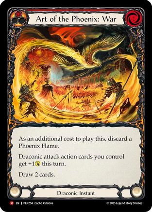 Art Of The Phoenix War (Red) (#PEN254) - Majestic - FAB Compendium of Rathe