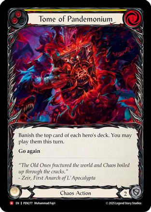 [Rainbow Foil] Tome Of Pandemonium (Yellow) (#PEN277) - Majestic - FAB Compendium of Rathe