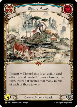[] Ripple Away (Blue) (ANQ014) (#ANQ014) - Gold - FAB Compendium of Rathe - Antiquity Pack