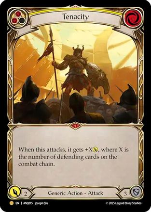 [] Tenacity (Yellow) (ANQ015) (#ANQ015) - Gold - FAB Compendium of Rathe - Antiquity Pack