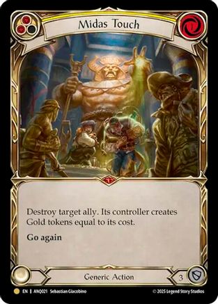 [] Midas Touch (Yellow) (ANQ021) (#ANQ021) - Gold - FAB Compendium of Rathe - Antiquity Pack