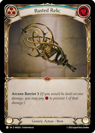 [] Rusted Relic (Blue) (ANQ023) (#ANQ023) - Gold - FAB Compendium of Rathe - Antiquity Pack