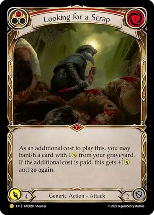 [] Looking For A Scrap (Red) (ANQ028) (#ANQ028) - Gold - FAB Compendium of Rathe - Antiquity Pack