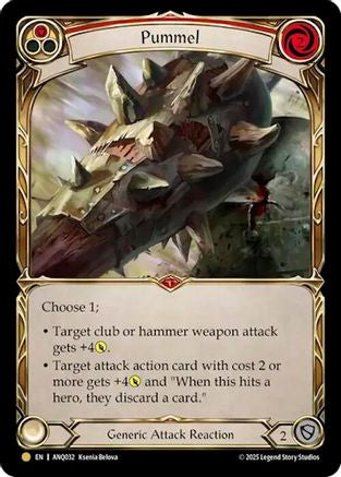 [] Pummel (Red) (ANQ032) (#ANQ032) - Gold - FAB Compendium of Rathe - Antiquity Pack