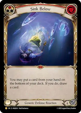 [] Sink Below (Red) (ANQ034) (#ANQ034) - Gold - FAB Compendium of Rathe - Antiquity Pack