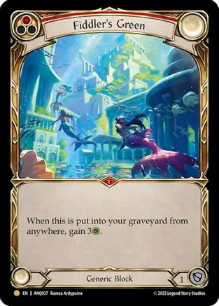 [] Fiddlers Green (Red) (ANQ037) (#ANQ037) - Gold - FAB Compendium of Rathe - Antiquity Pack