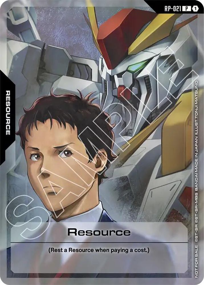 Resource (RP-021) (Mobile Suit Gundam: Hathaway's Flash) (RP-021) - Gundam Promotional Resource Tokens