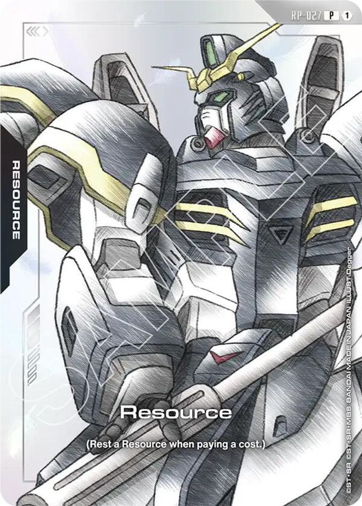 Resource (RP-027) (Mobile Suit Gundam Wing) (RP-027) - Gundam Promotional Resource Tokens