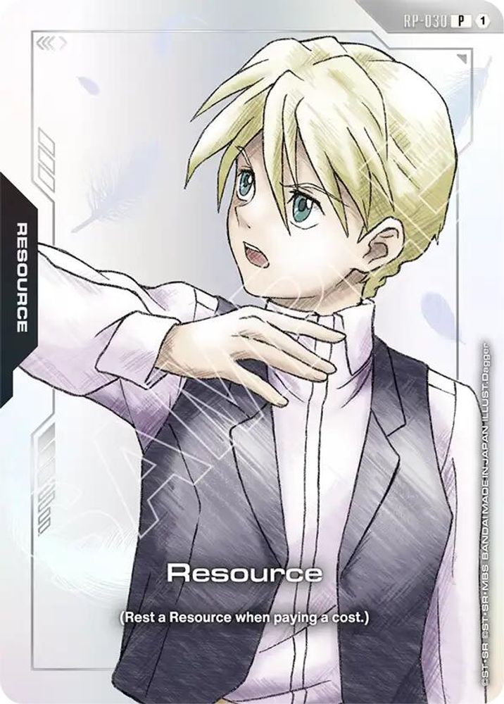 Resource (RP-030) (Mobile Suit Gundam Wing) (RP-030) - Gundam Promotional Resource Tokens
