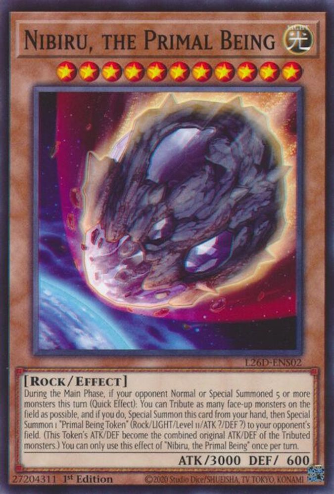 Nibiru, the Primal Being - (L26D-ENS02) - Common / Short Print 1st Edition