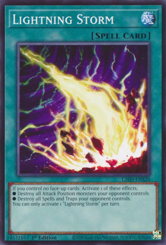 Lightning Storm - (L26D-ENS20) - Common / Short Print 1st Edition