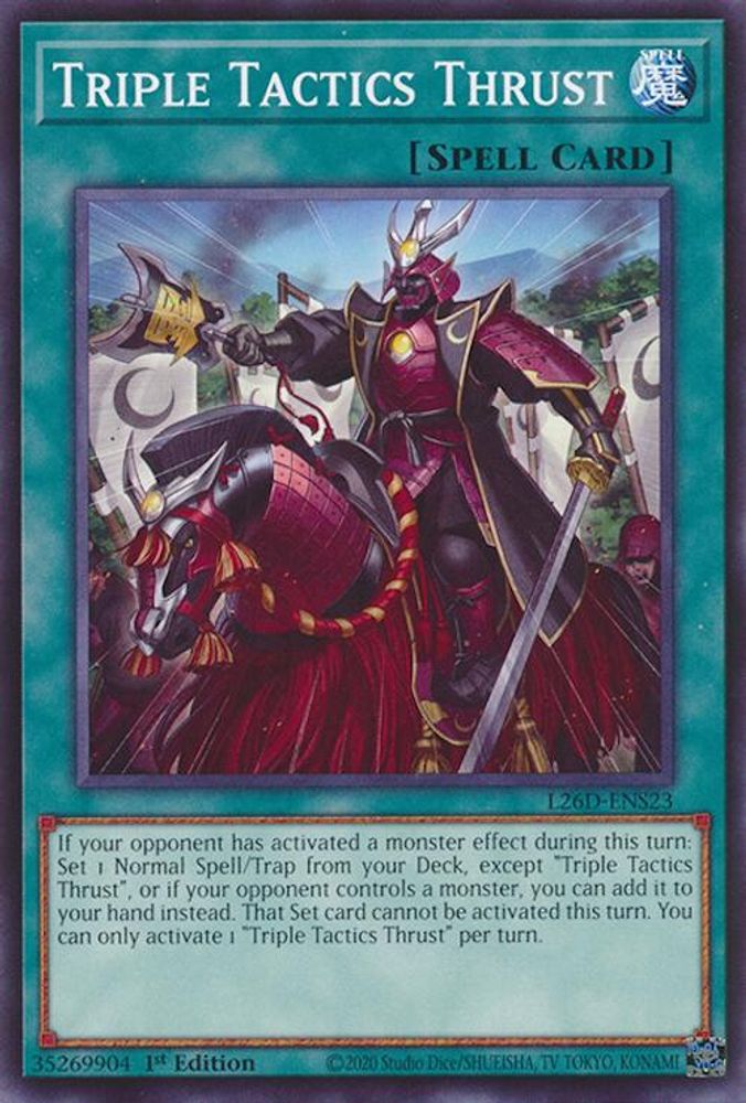 Triple Tactics Thrust - (L26D-ENS23) - Common / Short Print 1st Edition