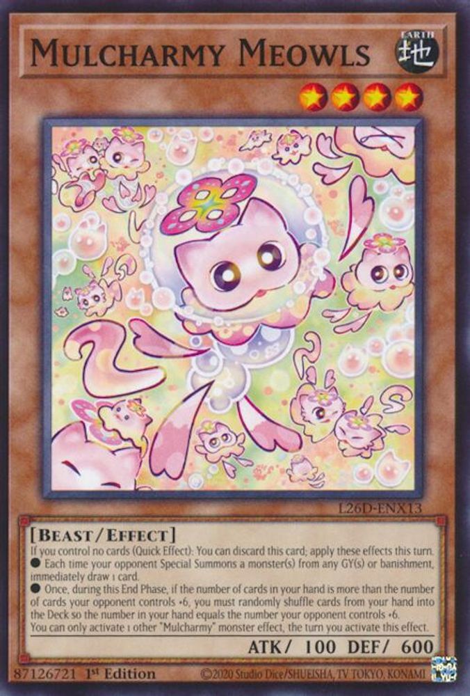 Mulcharmy Meowls - (L26D-ENX13) - Common / Short Print 1st Edition
