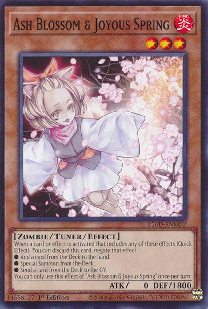 Ash Blossom & Joyous Spring - (L26D-ENM02) - Common / Short Print 1st Edition