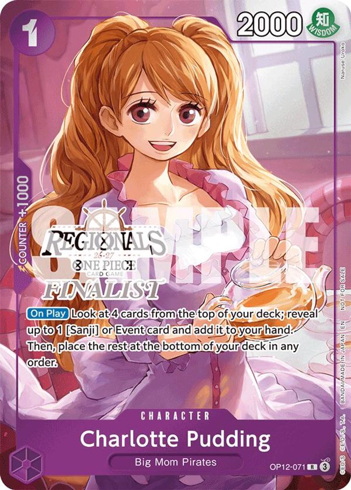 Charlotte Pudding - OP12-071 - One Piece Regionals Finalist Card Set 26-27 Promo
