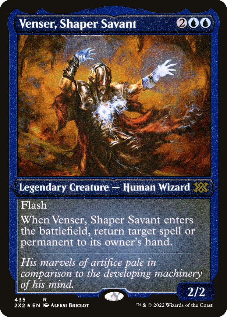 [ EF ] [FOIL] Venser, Shaper Savant (Foil Etched) #435 - RARE 2X2 - Double Masters 2022