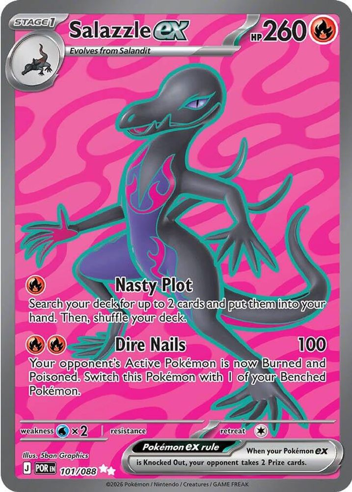Salazzle ex - [  101/088 ] - Ultra Rare - Pokemon ME03 Perfect Order