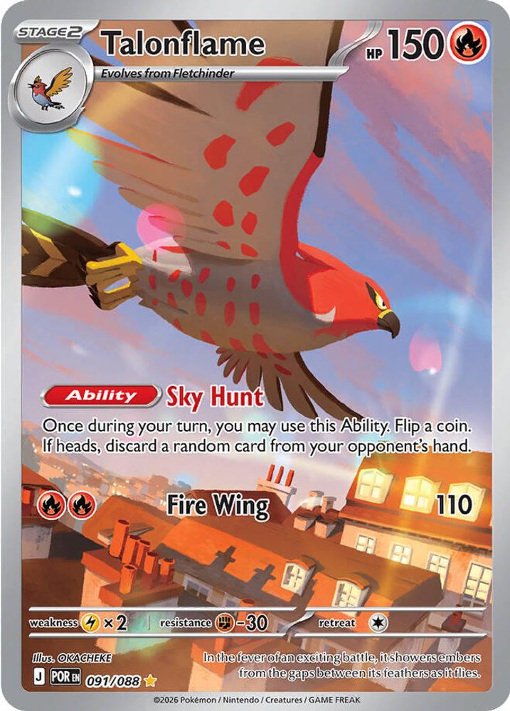 Talonflame - [  091/088 ] - Illustration Rare - Pokemon ME03 Perfect Order