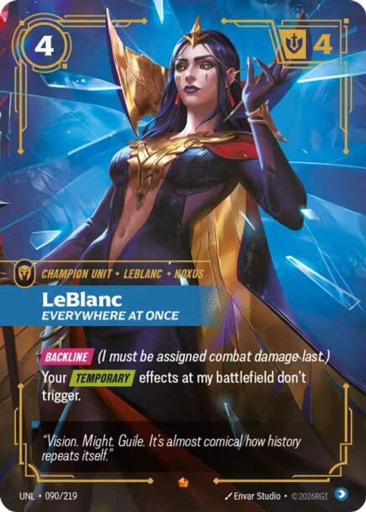 LeBlanc - Everywhere At Once (090/219) Epic - Riftbound Unleashed