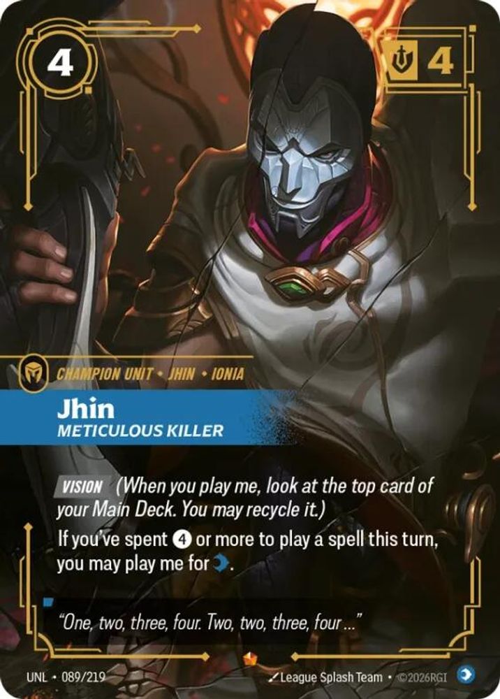 Jhin - Meticulous Killer (089/219) Epic - Riftbound Unleashed