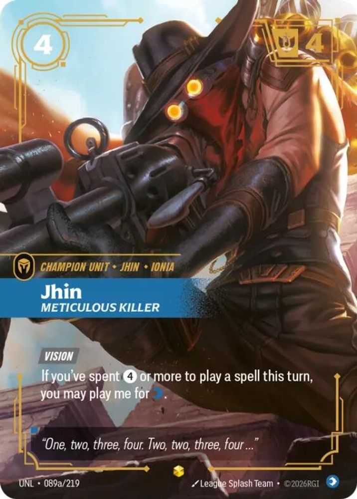 Jhin - Meticulous Killer (Alternate Art) (089a/219) - Riftbound UnleasheD