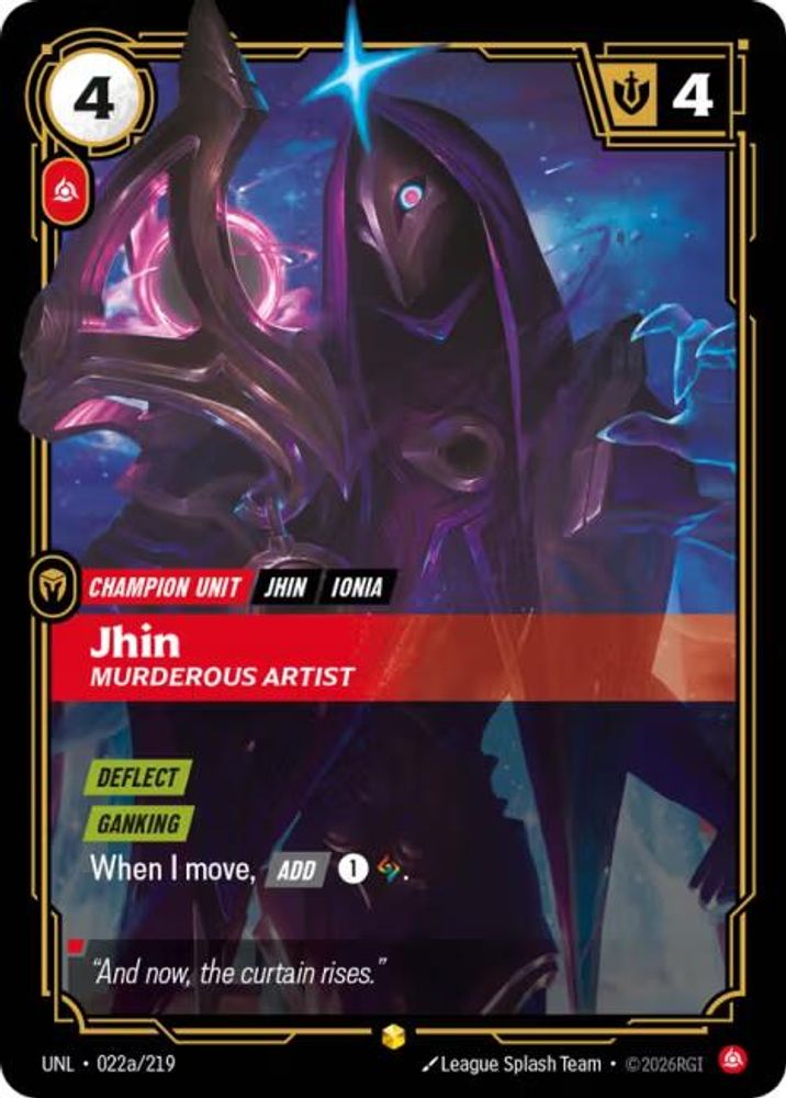Jhin - Murderous Artist (Alternate Art) (022a/219) - Riftbound Unleashed