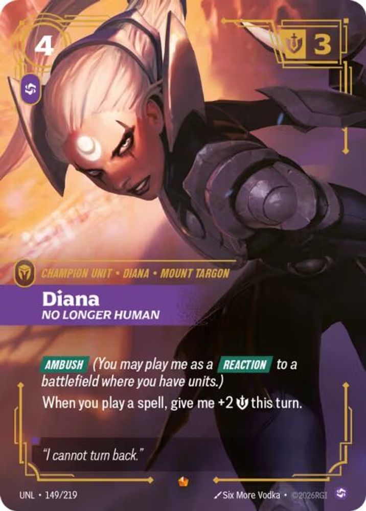 Diana - No Longer Human (149/219) Epic - Riftbound Unleashed