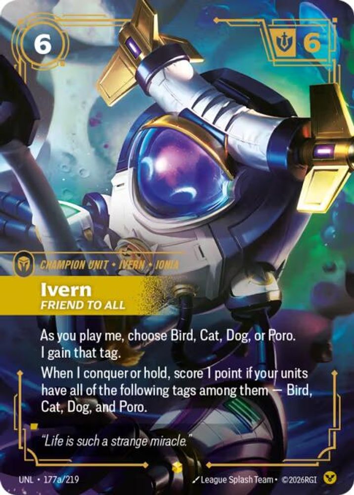 Ivern - Friend to All (Alternate Art) (177a/219) - Riftbound Unleashed