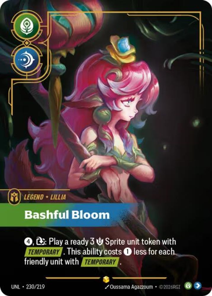 Lillia - Bashful Bloom (Overnumbered) (230/219) - Riftbound Unleashed