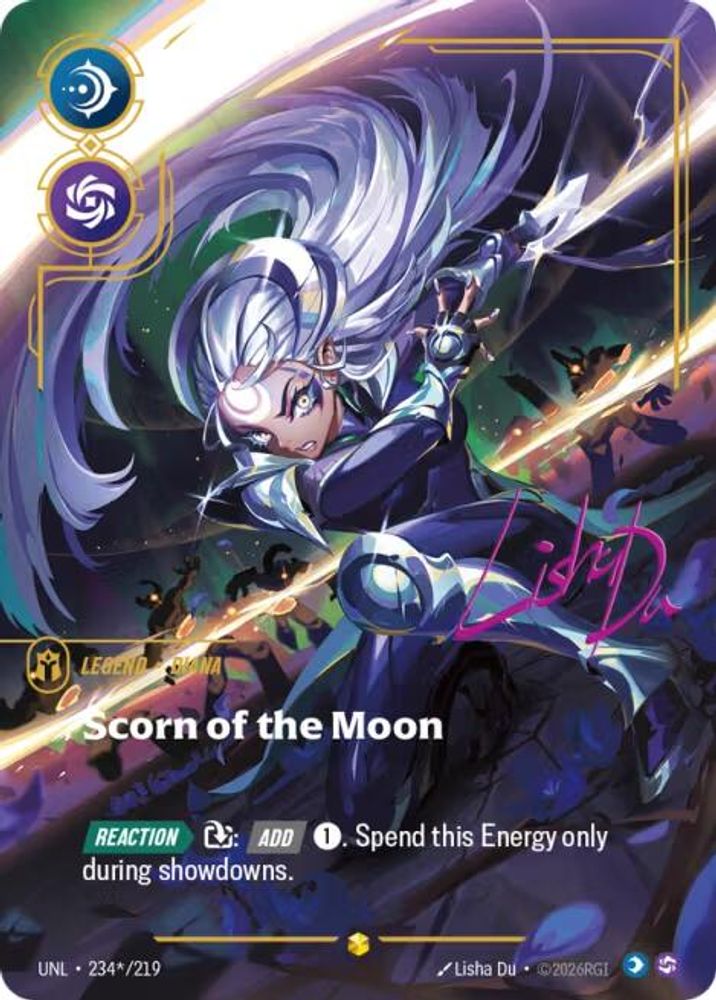 [SIGNATURE] Diana - Scorn of the Moon (234*/219) Showcase - Riftbound Unleashed