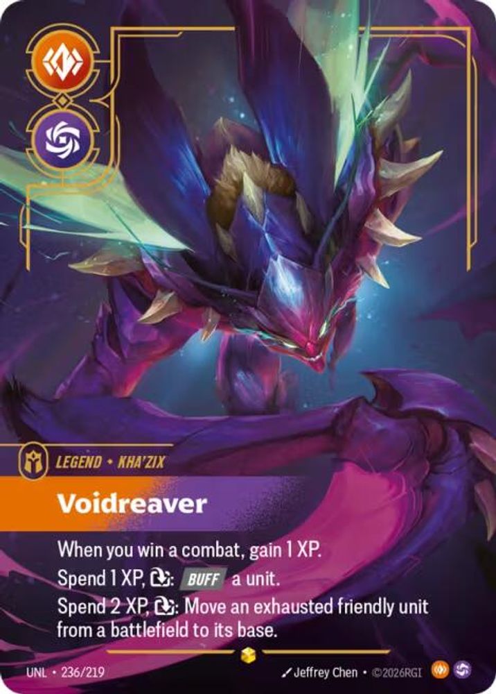 Kha'Zix - Voidreaver (Overnumbered) (236/219) - Riftbound Unleashed