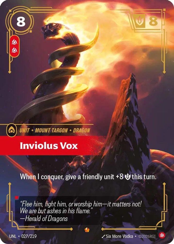 Inviolus Vox (027/219) Epic - Riftbound Unleashed