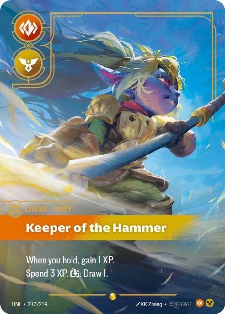 Poppy - Keeper of the Hammer (Overnumbered) (237/219) - Riftbound Unleashed