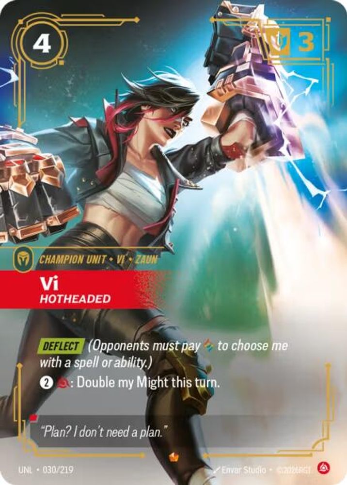 Vi - Hotheaded (030/219) Epic - Riftbound Unleashed