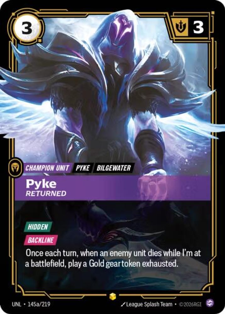 Pyke - Returned (Alternate Art) (145a/219) - Riftbound Unleashed