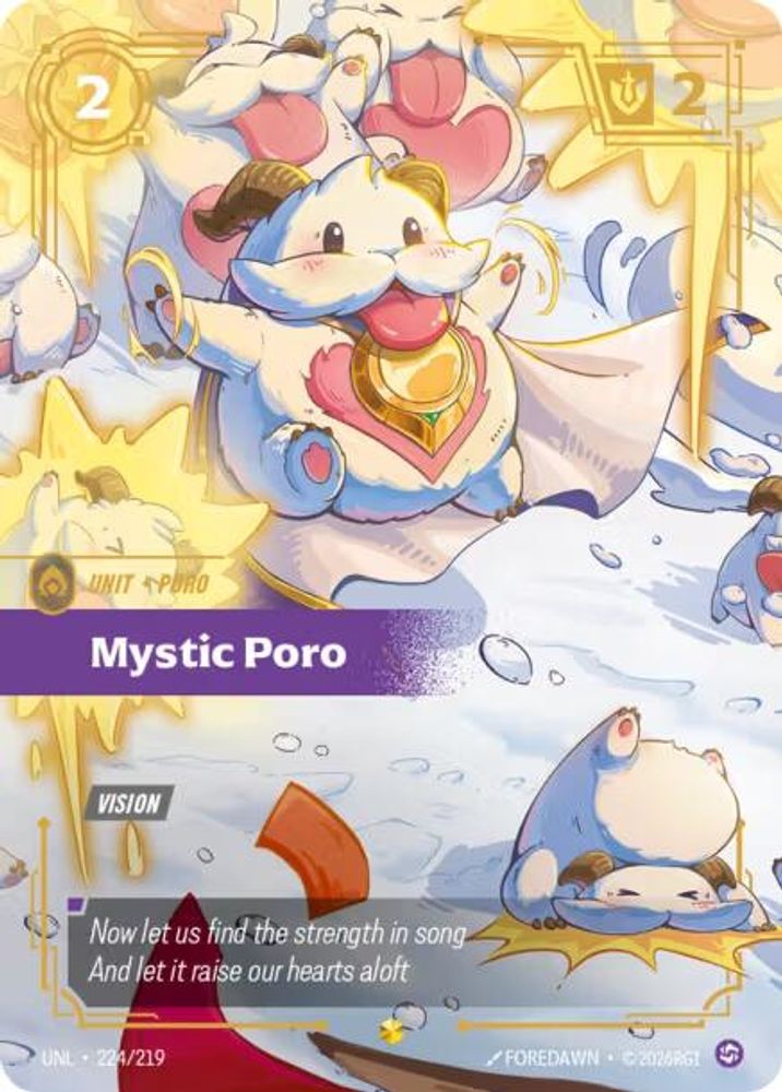 Mystic Poro (Overnumbered) (224/219) - Riftbound Unleashed