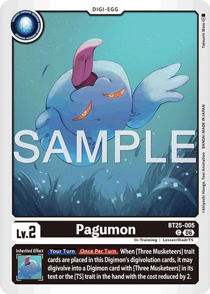 PLAYSET (4) 4x Pagumon (BT25-005) Common - Digimon Dual Revolution