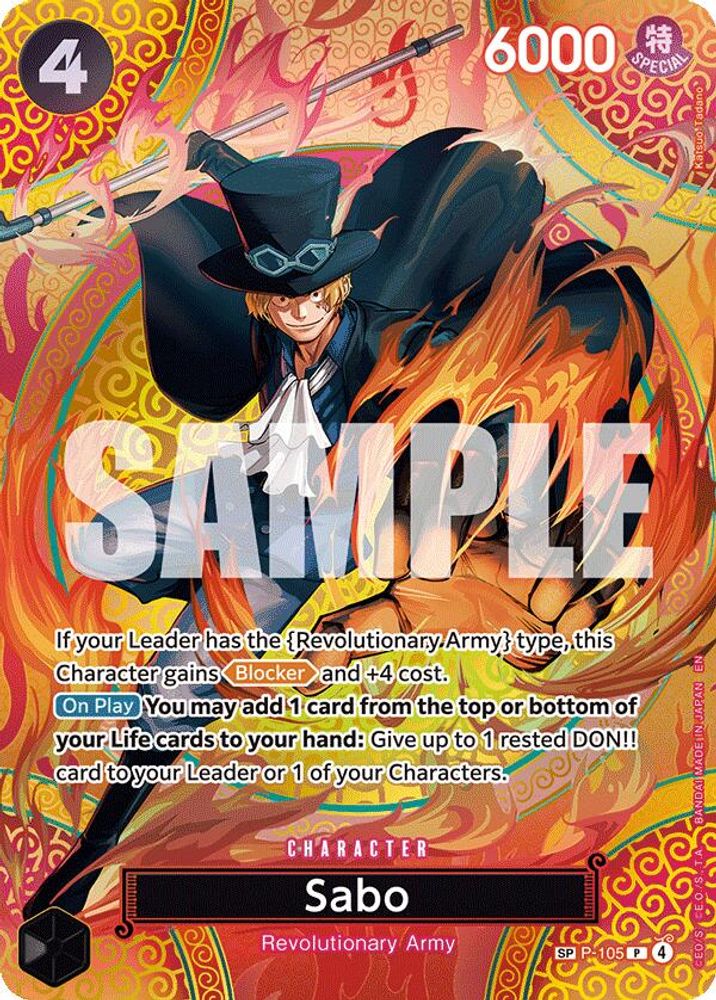 Sabo (P-105) (SP) (P-105) Promo - One Piece Adventure on Kami's Island