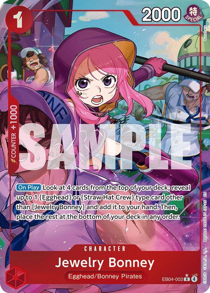 [ALTERNATE ART] Jewelry Bonney (002) (EB04-002) R - One Piece Adventure on Kami's Island