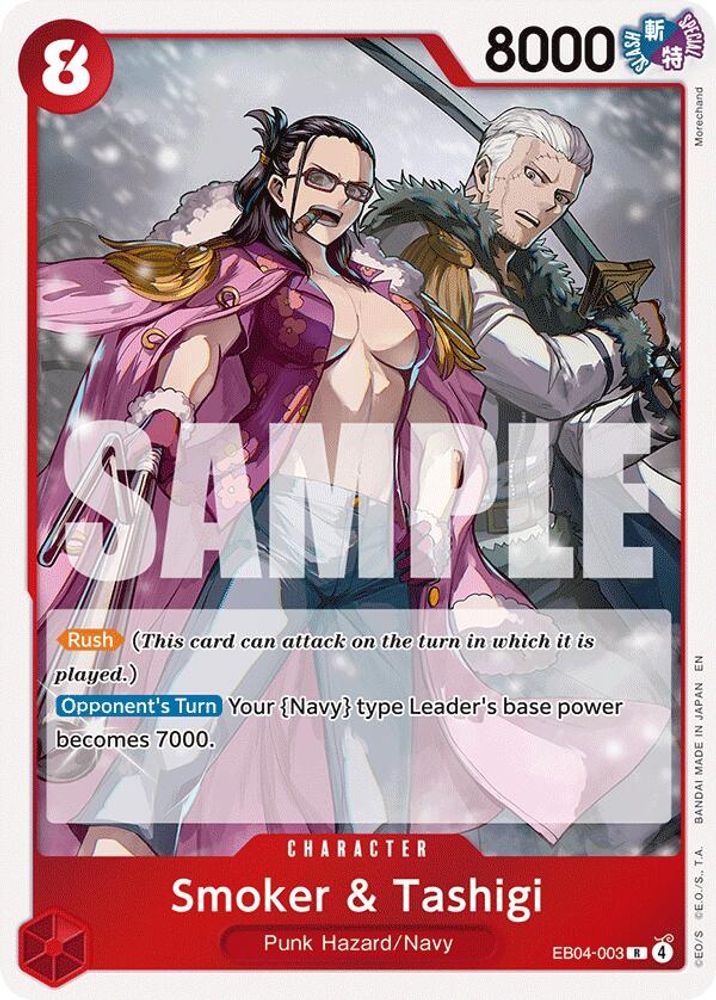 Smoker & Tashigi (EB04-003) Rare - One Piece Adventure on Kami's Island