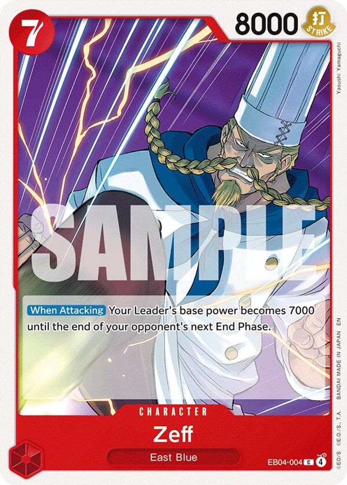 PLAYSET (4) 4x Zeff (EB04-004) Common - One Piece Adventure on Kami's Island