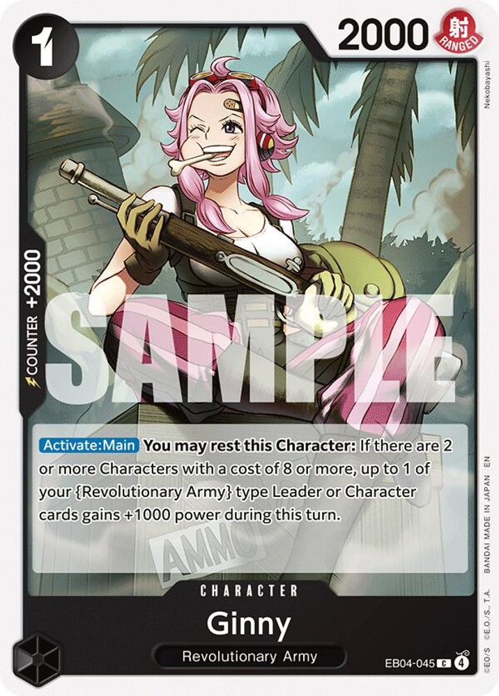 PLAYSET (4) 4x Ginny (EB04-045) Common - One Piece Adventure on Kami's Island