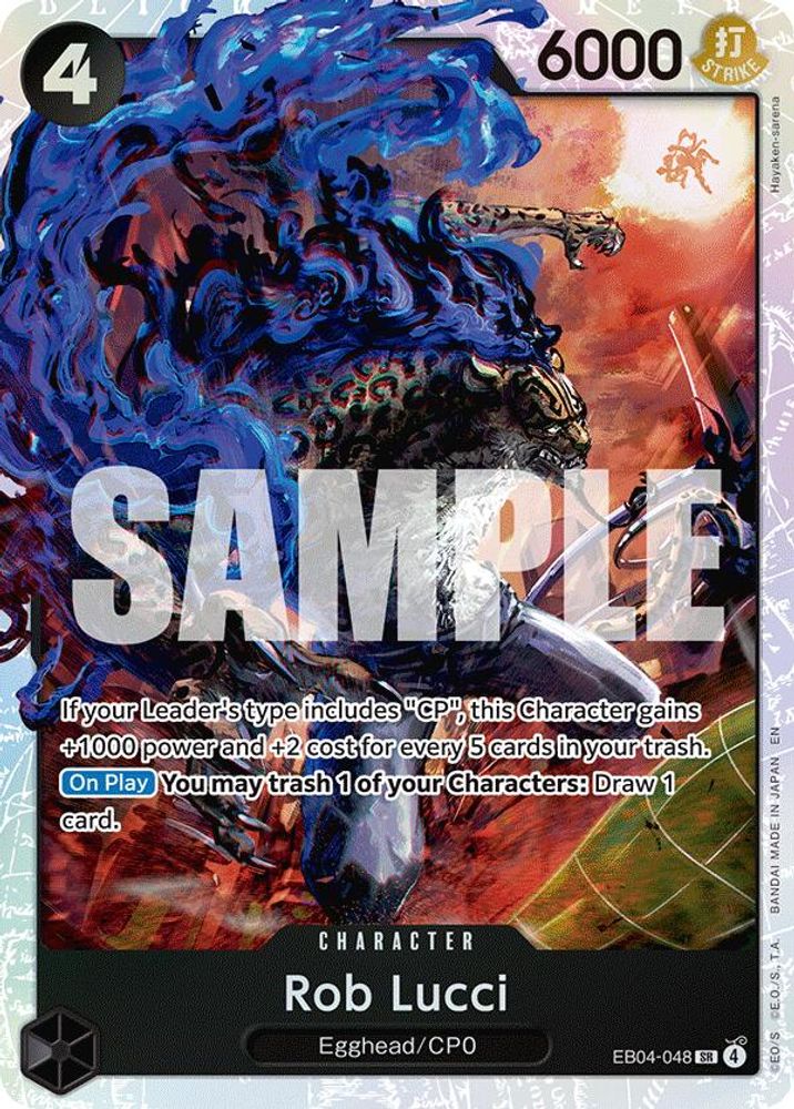Rob Lucci (EB04-048) Super Rare - One Piece Adventure on Kami's Island