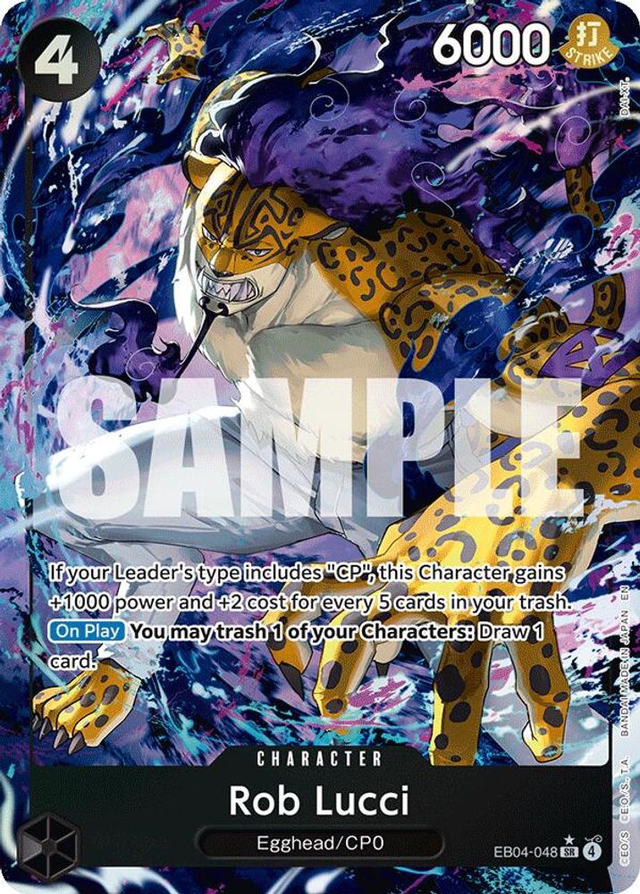 [ALTERNATE ART] Rob Lucci (EB04-048) SR - One Piece Adventure on Kami's Island