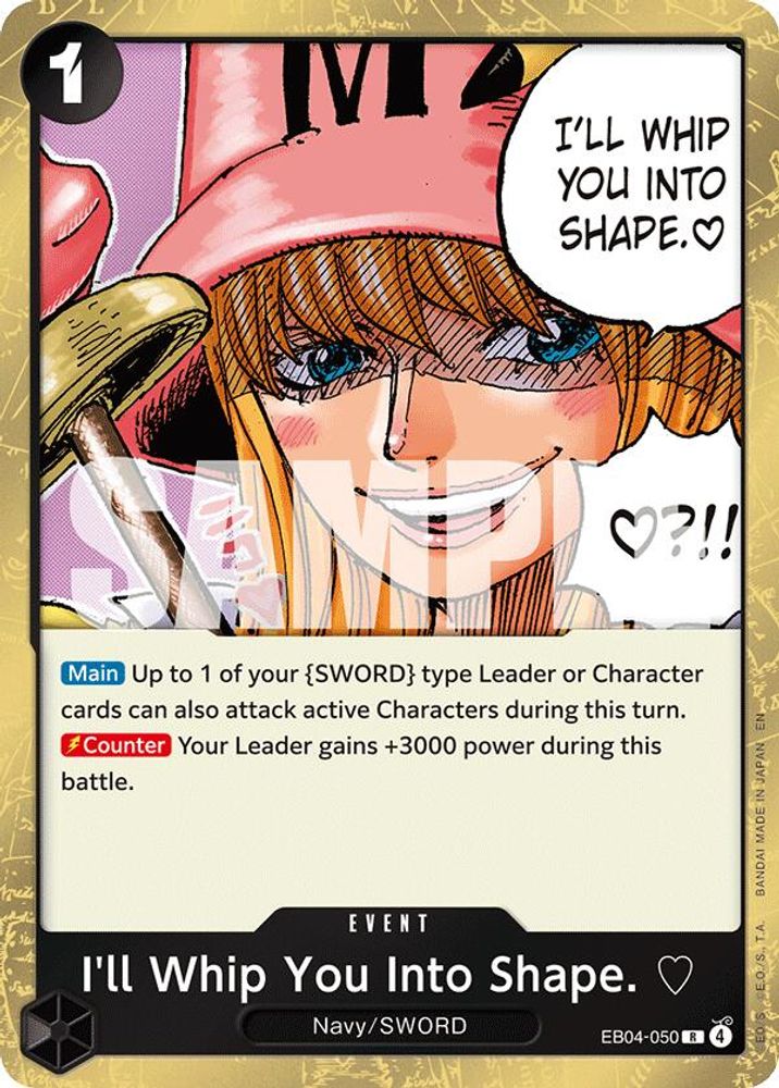 I'll Whip You Into Shape. [3 (EB04-050) Rare - One Piece Adventure on Kami's Island